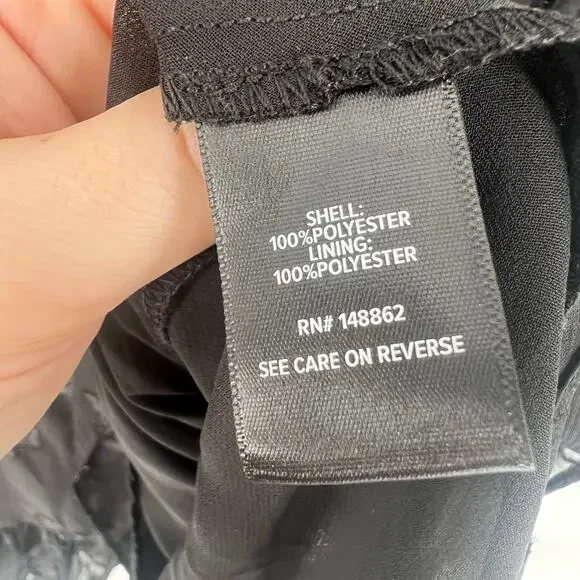 Torrid Star Surplice Ruffle Hem Wrap Top Black 3X 22-24 - Picture 3 of 8